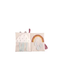 Moulin Roty Livre tissu d'activités Après la pluie - Hot
