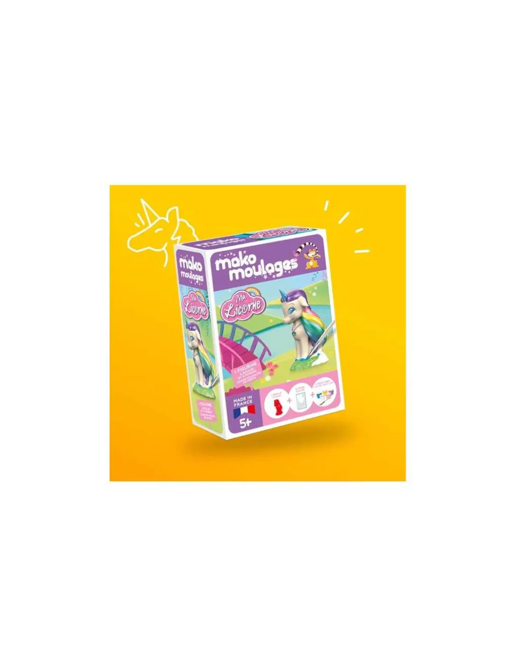 Mako creations Ma licorne Arc-en-ciel - Mako Moulages Outlet