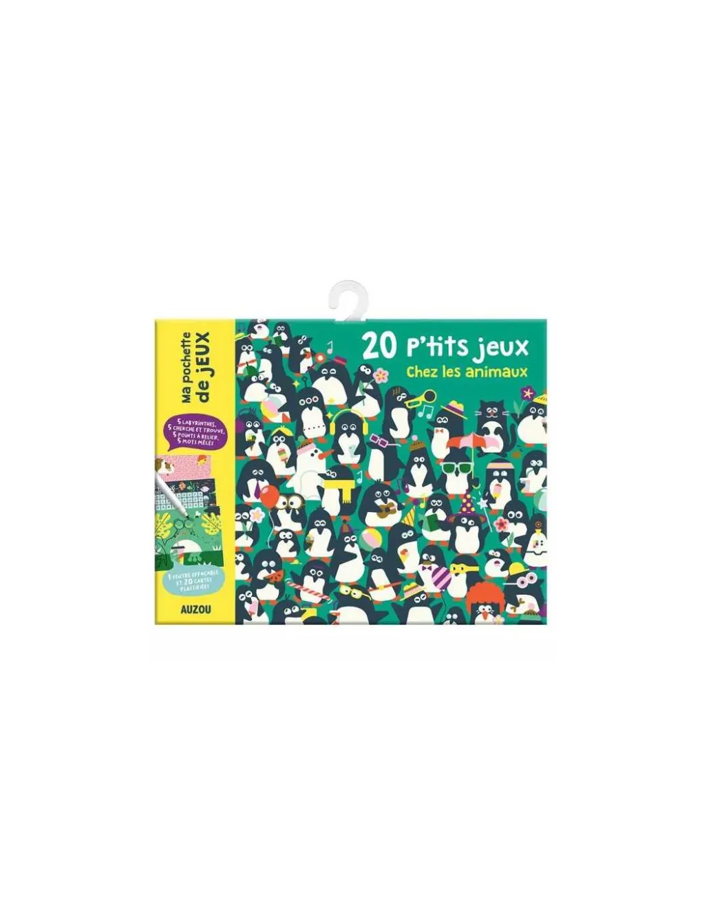Auzou Ma pochette de 20 jeux chez les animaux - Sale