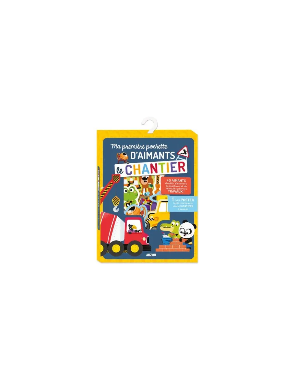 Auzou Ma première pochette d'aimants le chantier - Discount