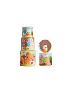 Janod Ma première pyramide Poule - Discount