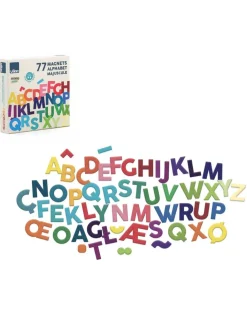 Vilac Magnets alphabet majuscules bois 77 pièces - Discount