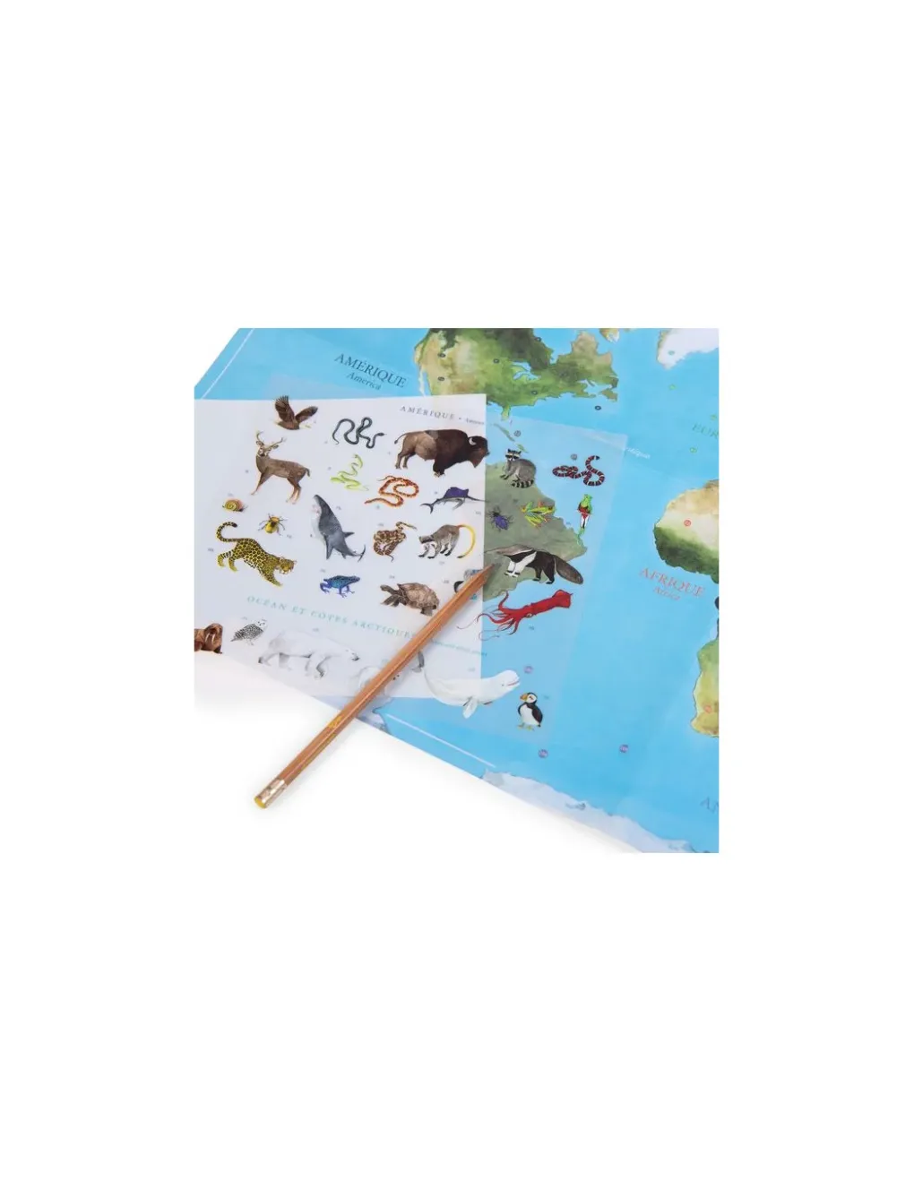 Moulin Roty Mappemonde avec décalcomanies Tout autour du monde - Online