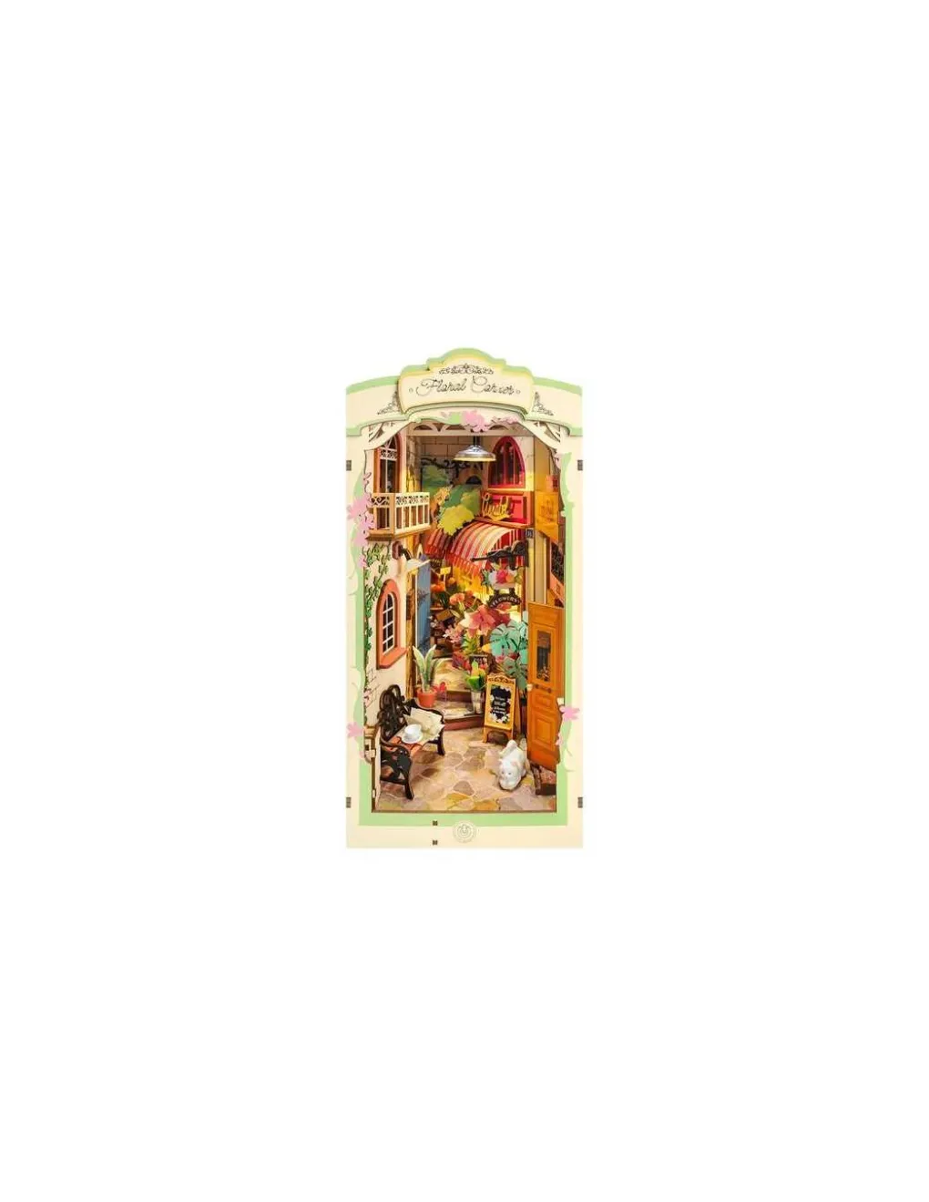 Rolife Maquette Floral Corner Book Nook - Sale