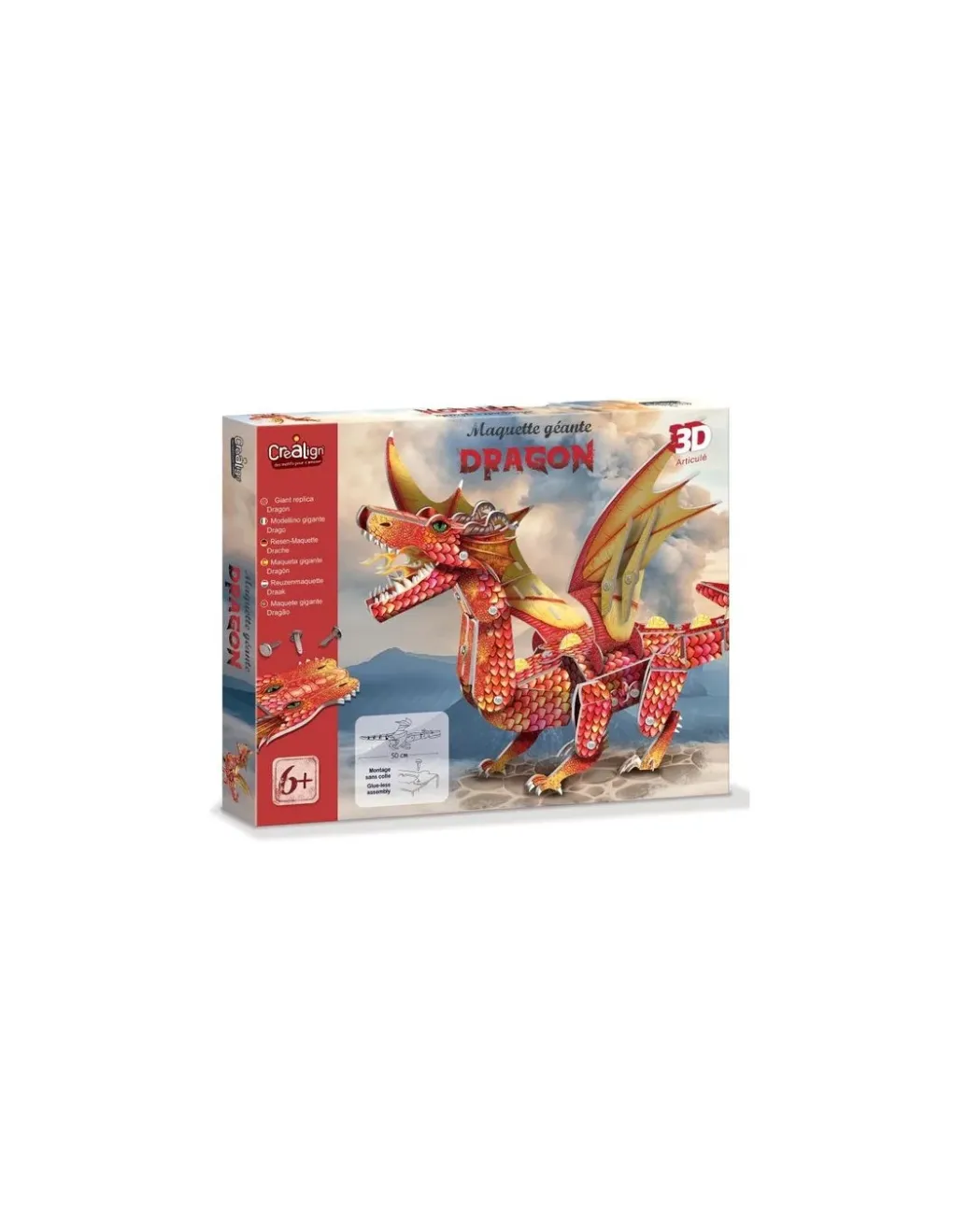Crea Lign’ Maquette géante dragon 3D - CréaLign' Hot