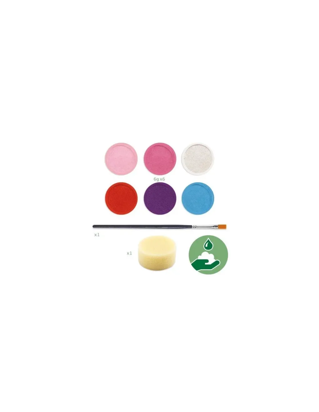 Djeco Maquillage palette 6 couleurs sweet - New