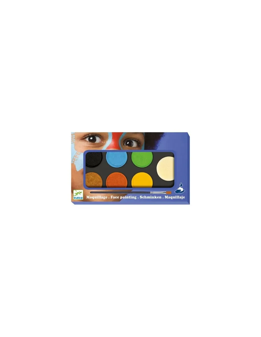 Djeco Maquillage palette 6 couleurs nature -