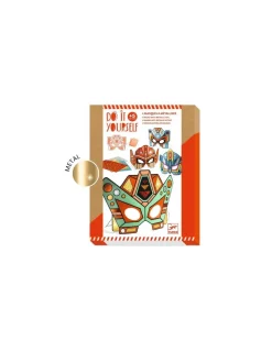 Djeco Masques à métalliser Super Robots - Do it Yourself -