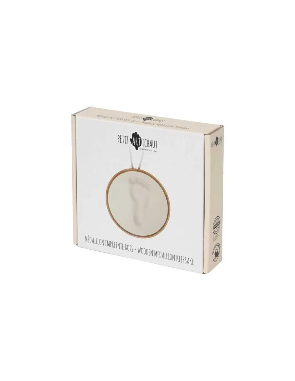 Petit Artichaut Médaillon empreinte bois - Best