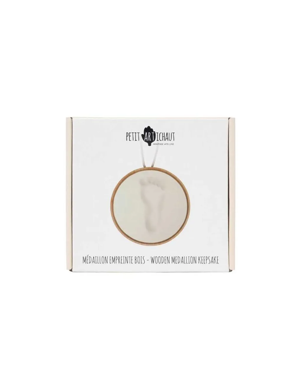 Petit Artichaut Médaillon empreinte bois - Best