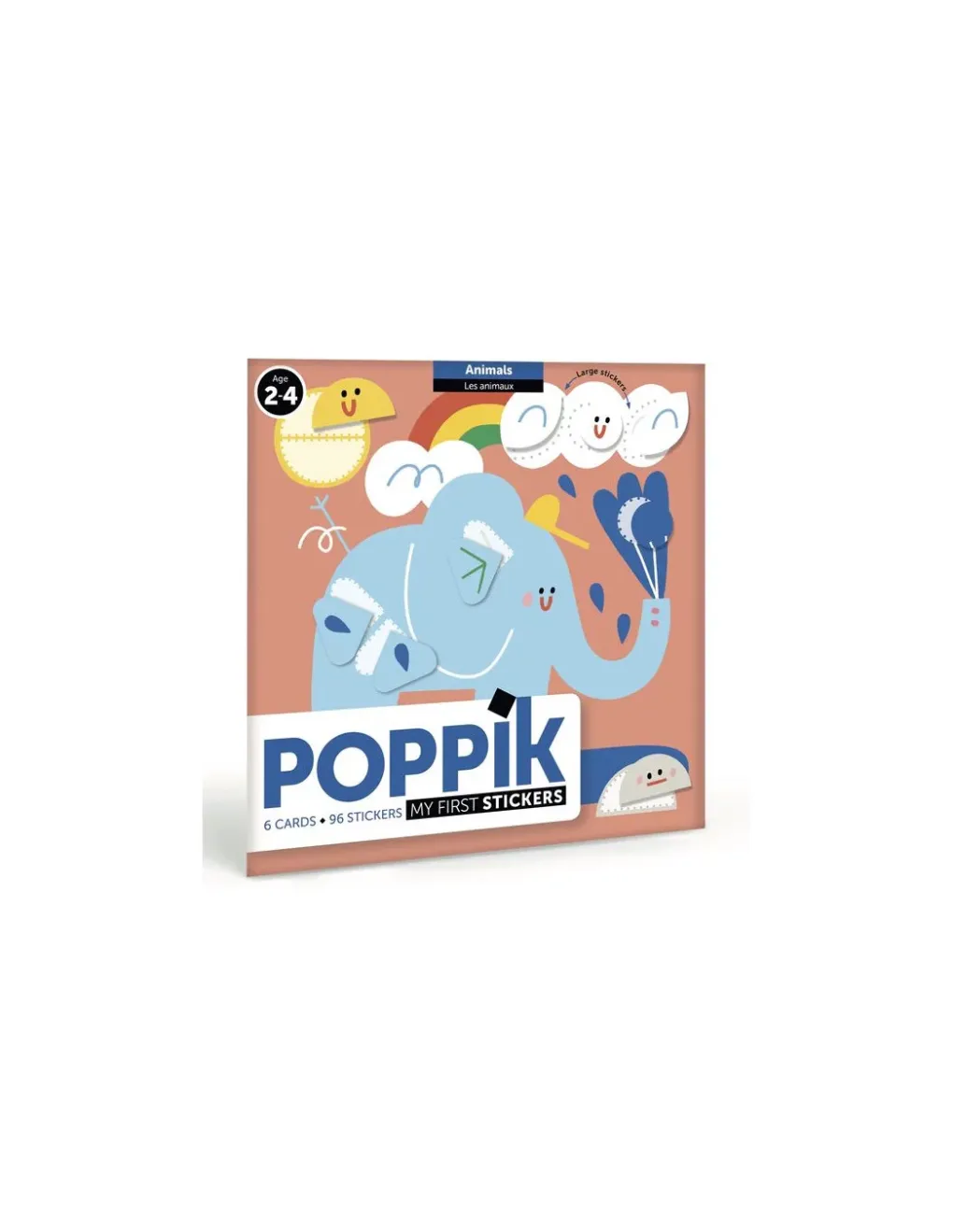 Poppik Mes premiers stickers Les animaux - Sale