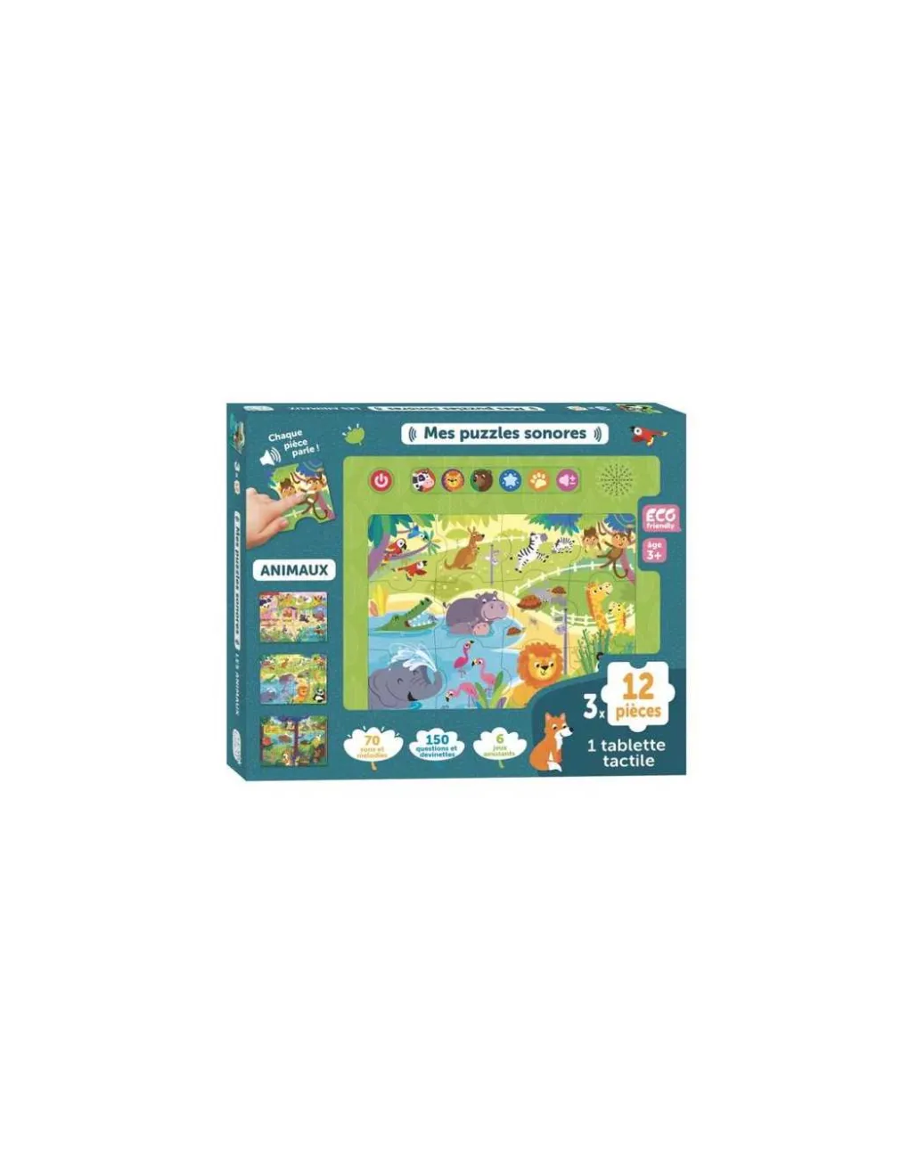 123 Soleil Mes puzzles sonores animaux - ! Sale