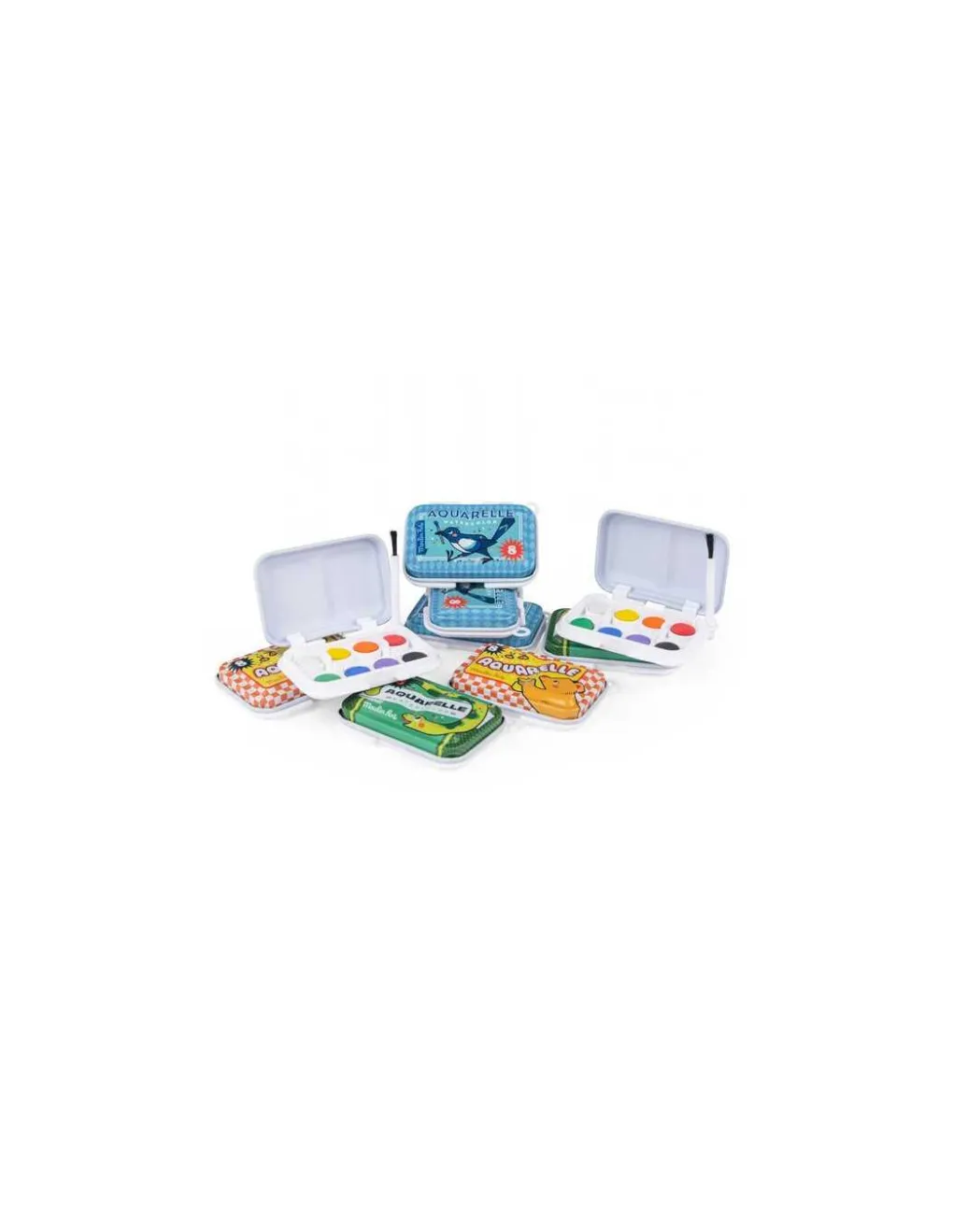 Moulin Roty Mini palette aquarelle bleue - Online