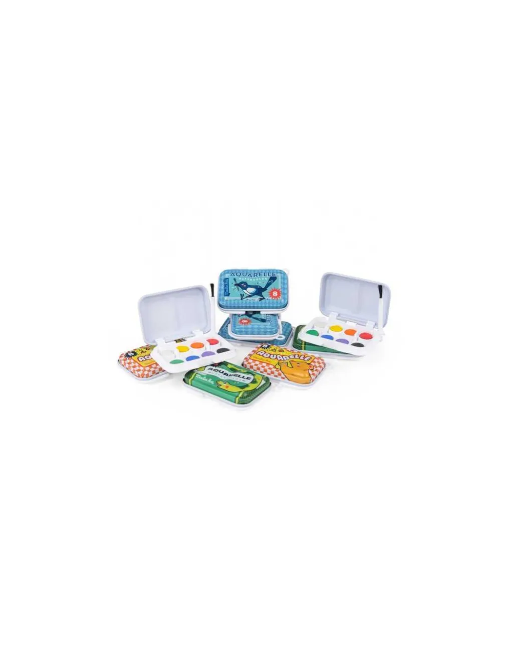 Moulin Roty Mini palette aquarelle jaune - Discount
