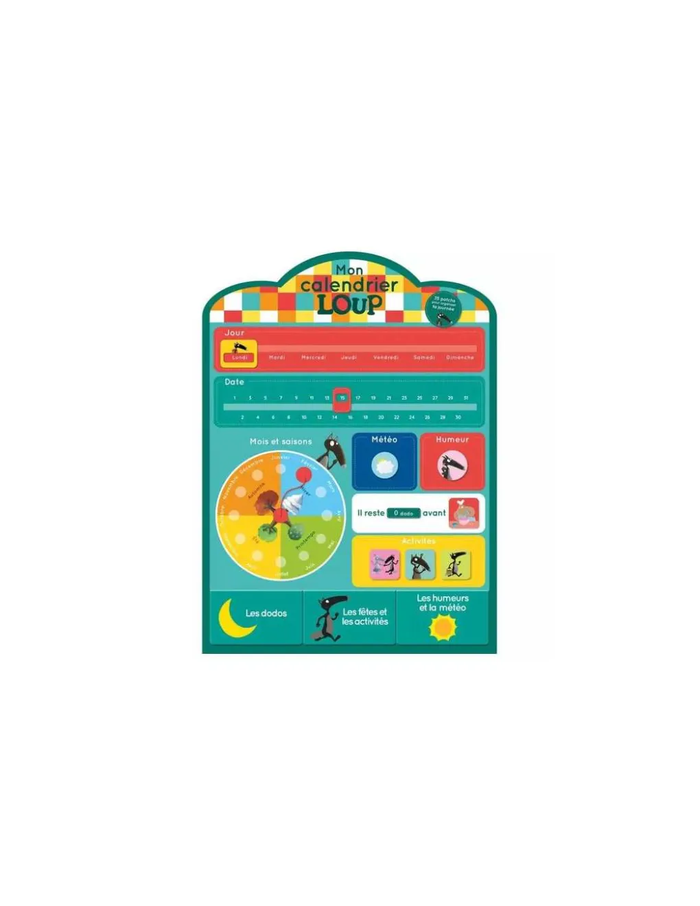 Auzou Mon calendrier en tissu Loup - Best
