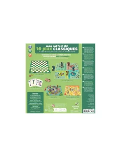 Auzou Mon coffret de 10 jeux classiques - New