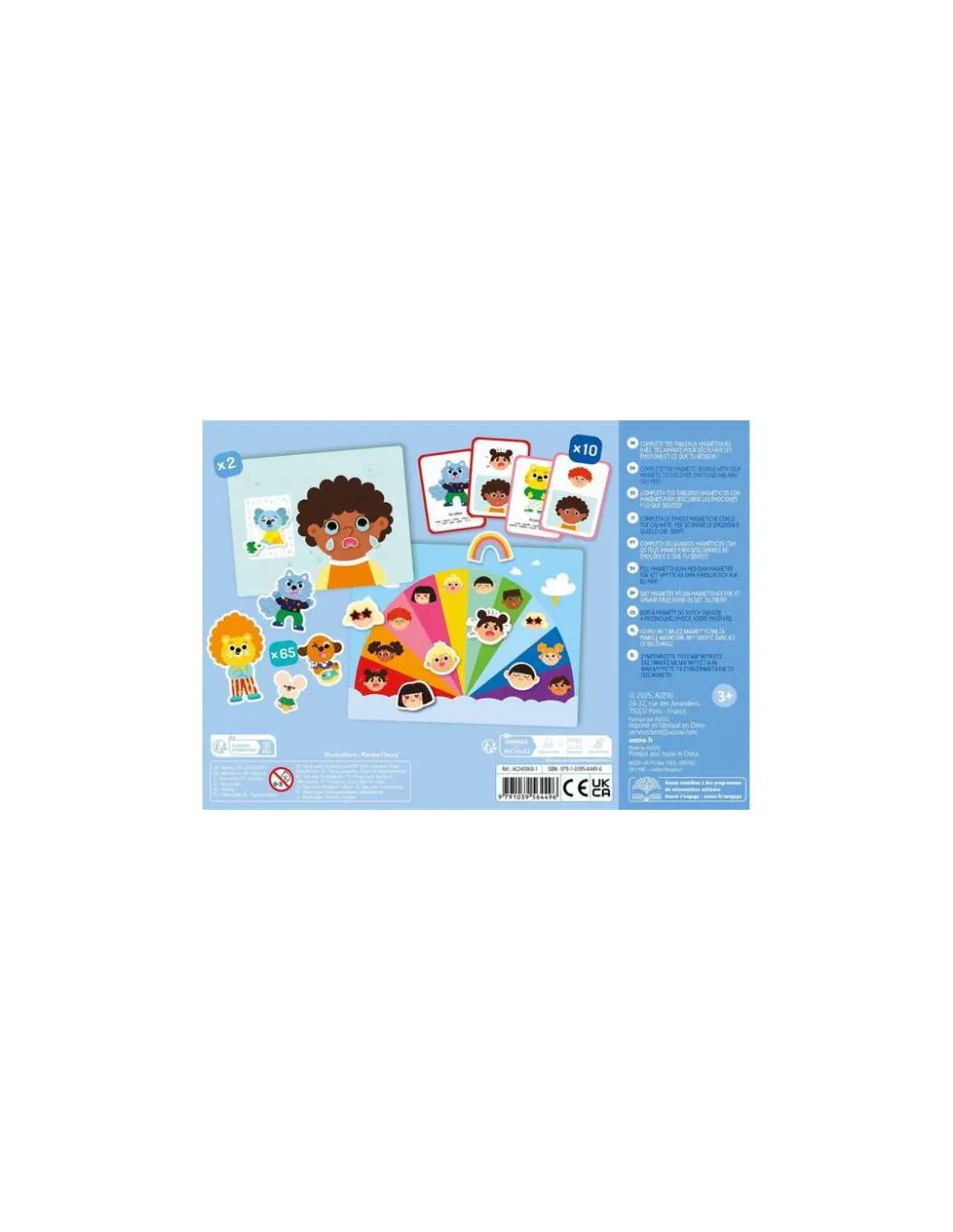 Auzou Mon petit coffret aimanté Les émotions - Sale