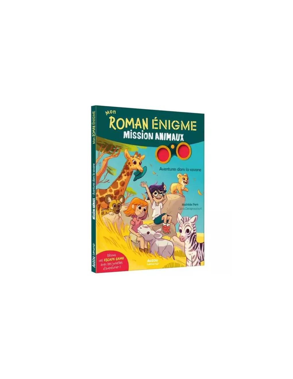Auzou Mon roman énigme - mission animaux - aventures dans la savane - Discount