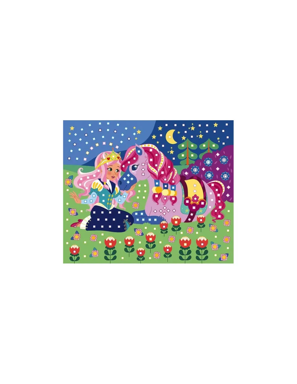 Janod Mosaïque en mousse poneys et licornes - Les ateliers du calme Hot