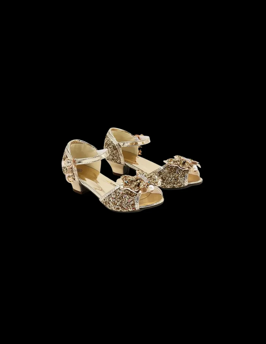 Labay Mules à Nœuds et Paillette dorée 3 - 4 ans - Sale