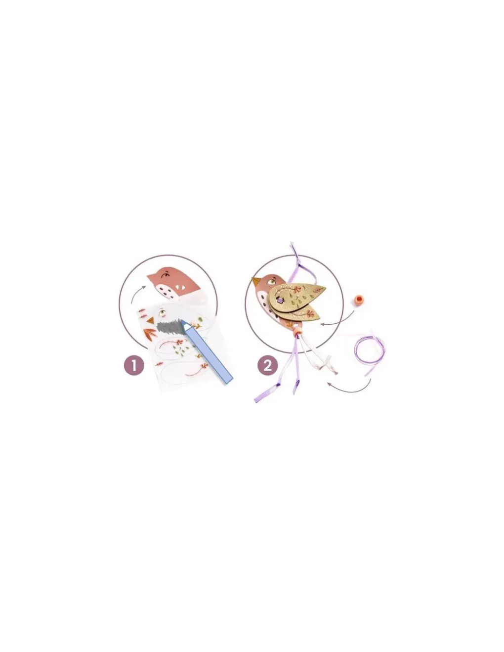 Djeco Parure de bijoux à créer Miss Rosefinch - Do it Yourself -