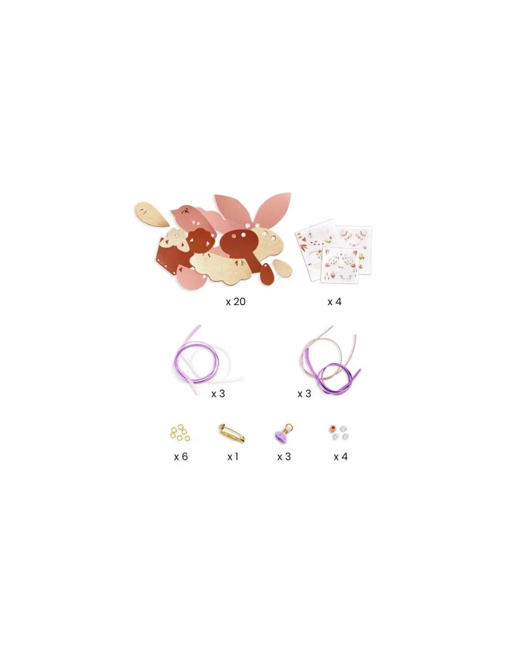 Djeco Parure de bijoux à créer Miss Rosefinch - Do it Yourself -