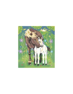 Janod Peinture au numéro aquarelle Chevaux -