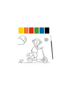 Moulin Roty Peinture palette magique Les Popipop -