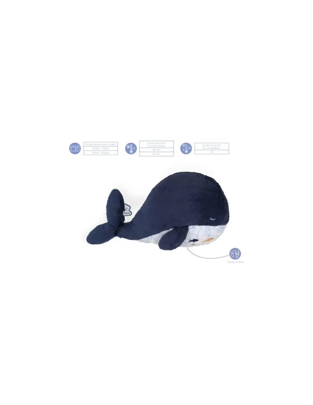 Kaloo Peluche bien-être baleine Petit calme - New