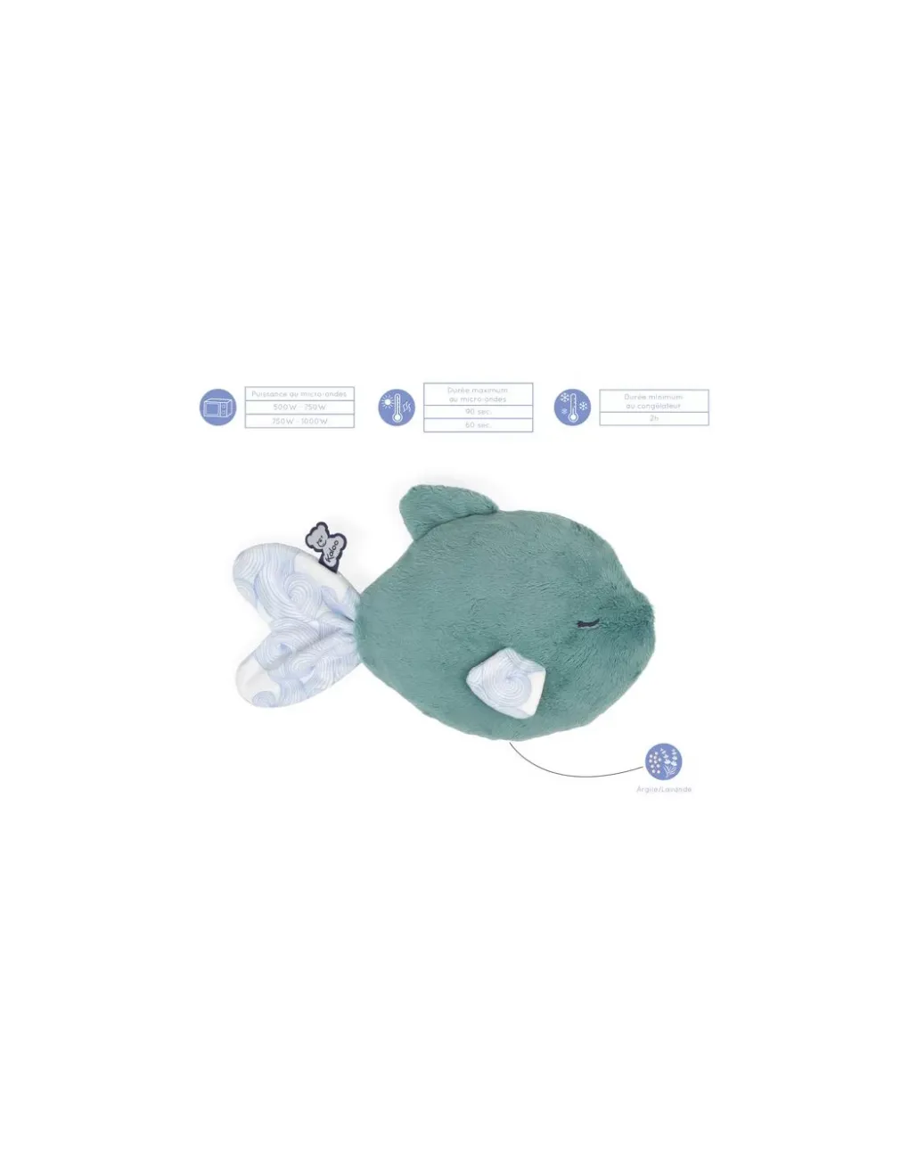 Kaloo Peluche bien-être poisson Petit calme -