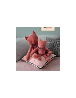 Mailou Tradition Peluche Chat Méloé 37 cm rose - Maïlou Tradition Best