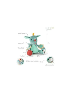Lilliputiens Peluche Joe dragon multi-activités - Clearance