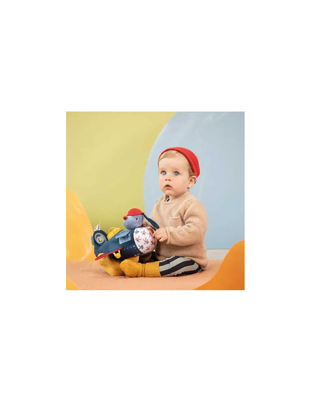 Lilliputiens Peluche Jules avion d'activités - Online