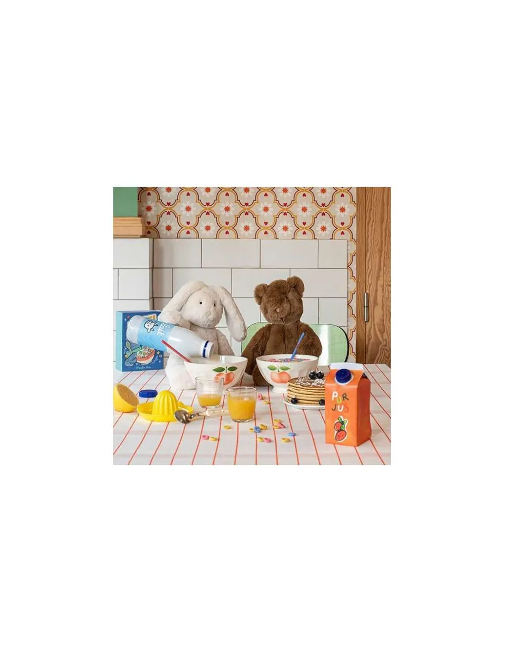 Moulin Roty Peluche Lapin crème Arthur et Louison - Clearance
