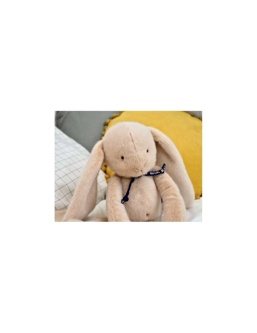 Mailou Tradition Peluche Lapin Méloé 37 cm beige - Maïlou Tradition Online