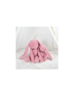 Mailou Tradition Peluche Lapin Méloé 37 cm Rosée - Maïlou Tradition Online