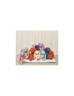 Mailou Tradition Peluche Lapin Méloé 37 cm Rosée - Maïlou Tradition Online