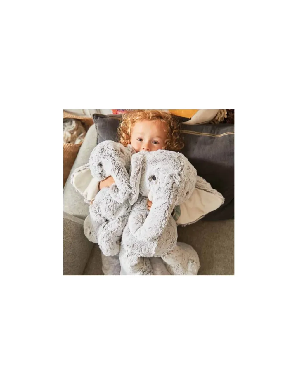 Kaloo Peluche éléphant Noa 38 cm - Rouge New