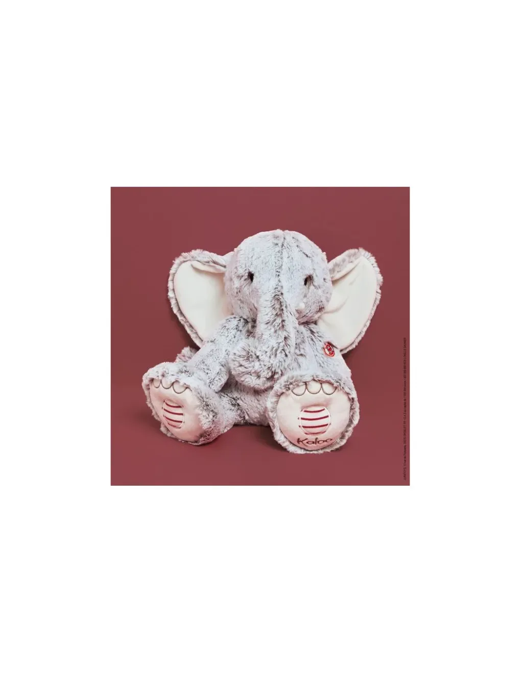Kaloo Peluche éléphant Noa 38 cm - Rouge New