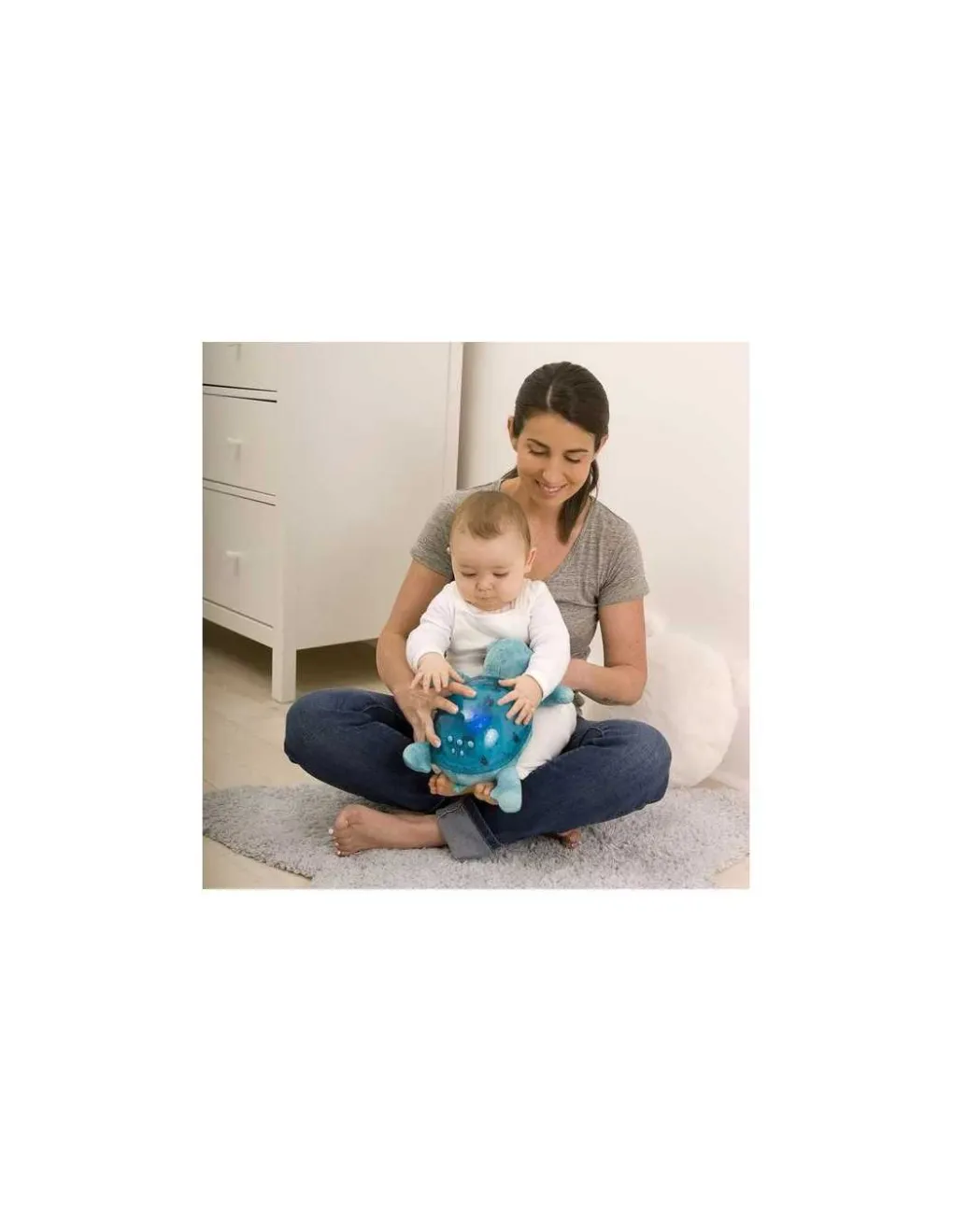 Cloud b Peluche musicale à projections Tranquil turtle aqua rechargeable - Best
