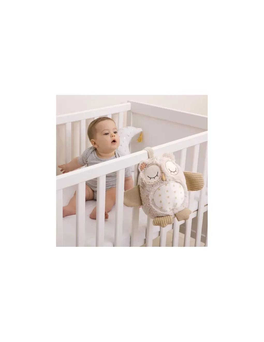 Cloud b Peluche musicale chouette avec détecteur de pleurs - Outlet