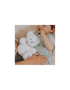 L'Ours Francais Peluche petit ours blanc L'ours français 25 cm Discount