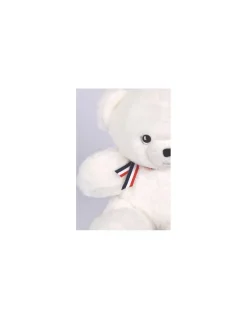 L'Ours Francais Peluche petit ours blanc L'ours français 25 cm Discount