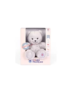 L'Ours Francais Peluche petit ours gris perle L'ours français 25 cm Sale