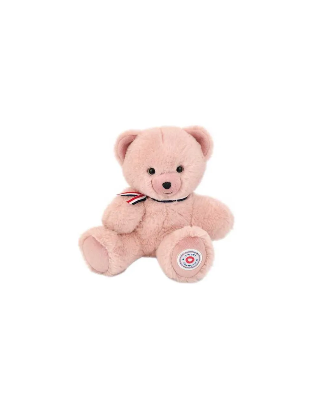 L'Ours Francais Peluche petit ours rose poudré L'ours français 25 cm New