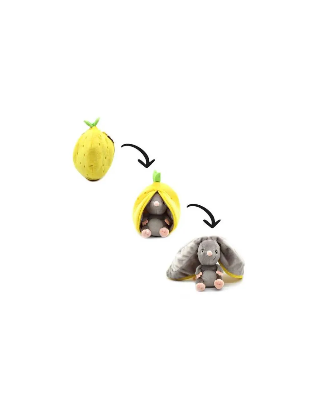 Les Deglingos Peluche Rocket la souris citron - Flipetz by Déglingos Sale