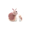 Les Deglingos Peluche Speedou l'escargot maman et bébé rose - Les Ptipotos by Déglingos Hot