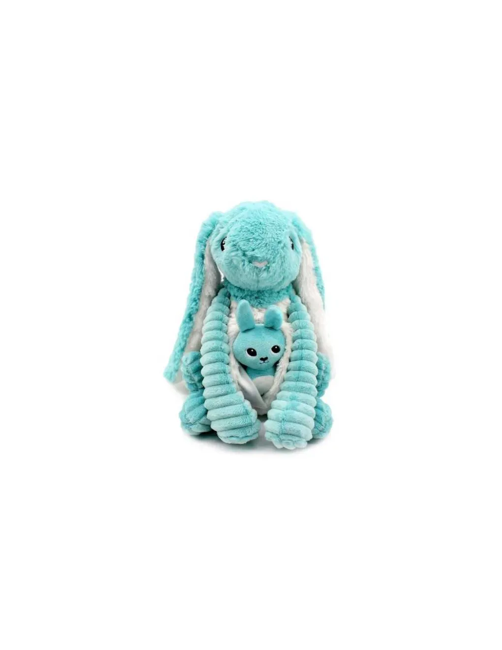 Les Deglingos Peluche Toudou le lapin aqua - Les Ptipotos by Déglingos Online