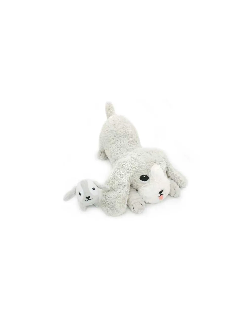 Les Deglingos Peluche Toutou le chien gris clair - Les Ptipotos by Déglingos Outlet