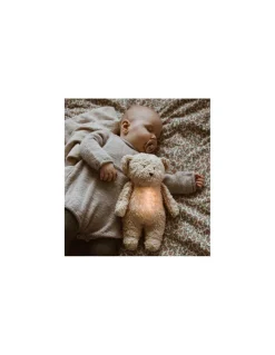 Moonie Peluche veilleuse musicale ourson Sable - Hot